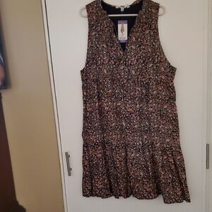 New BB Dakota Multicolor Tiered Dress Lined